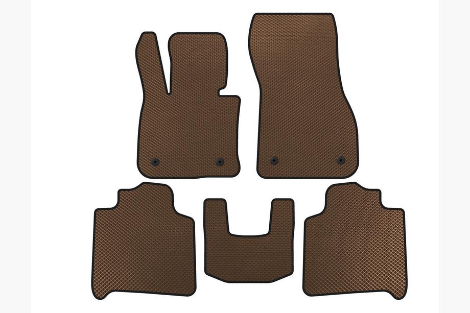BMW 2 Series Active Tourer F45/F46 2014-2021 EVA Floor Mats (For F46, 2 Rows, Brown) Image