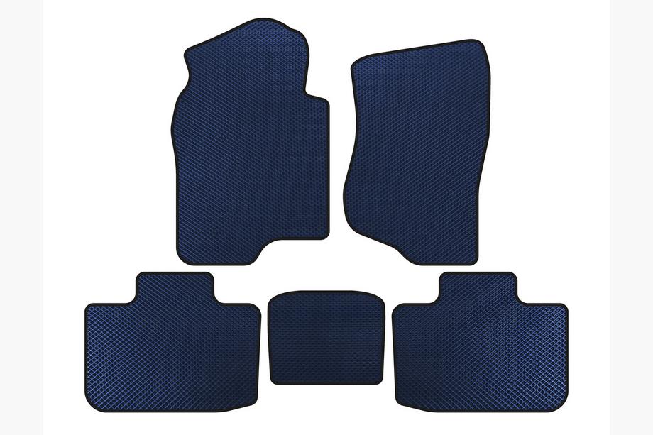 Cadillac Escalade 2007-2014 EVA Floor Mats (2 Rows, Blue) Image
