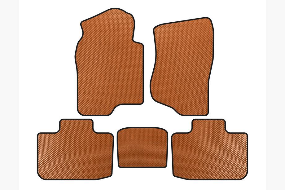 Cadillac Escalade 2007-2014 EVA Floor Mats (2 Rows, Orange) Image