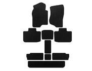 Cadillac Escalade 2007-2014 EVA Floor Mats (3 Rows, Black) photo 1
