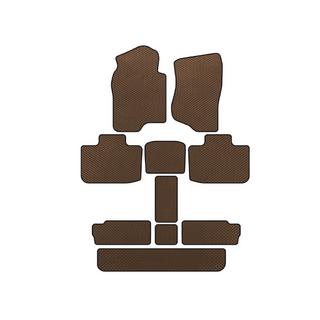 EVA Floor Mats (3 Rows, Brown) Cadillac Escalade 2007-2014