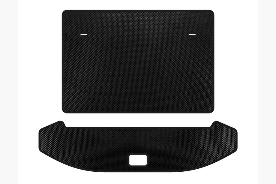 Jetour X70 2018- EVA Trunk Mat (3 Rows, Black) Image