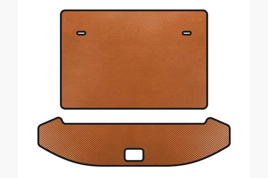 Jetour X70 2018- EVA Trunk Mat (3 Rows, Orange) Image