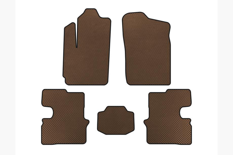 Chery M11 2008- EVA Floor Mats (Brown) Image