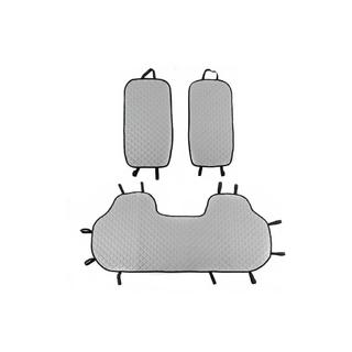 Rear seat covers (set, Grey with grey stitching) photo 1