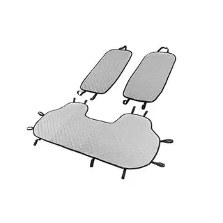Rear seat covers (set, Grey with grey stitching) photo 2