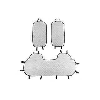 Rear seat covers (set, Grey with grey stitching) photo 3