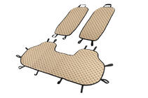 Rear seat covers (set, Beige with black stitching) photo 2