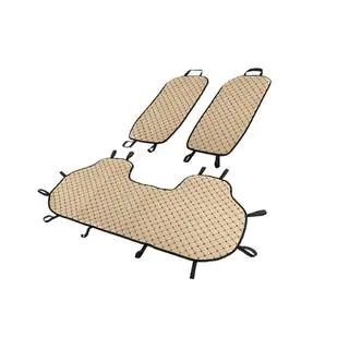 Rear seat covers (set, Beige with black stitching) photo 2