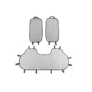 Rear seat covers (set, Beige with black stitching) photo 3
