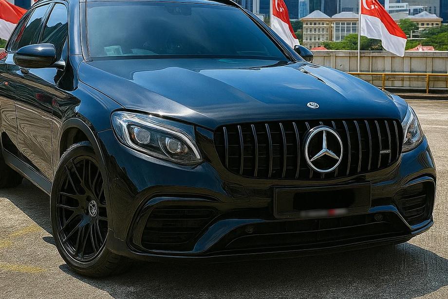 Mercedes GLC coupe C253 2016-2023 Front Grille GT Panamericana Black (for 2015-2019) Photo 1