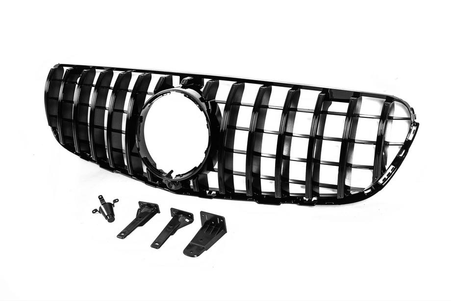 Mercedes GLC coupe C253 2016-2023 Front Grille GT Panamericana Black (for 2015-2019) Photo 4