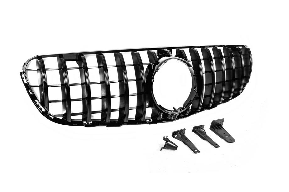 Mercedes GLC coupe C253 2016-2023 Front Grille GT Panamericana Black (for 2015-2019) Photo 5