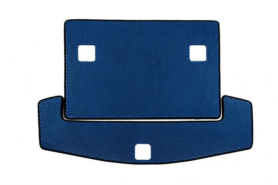 Chevrolet Captiva 2006-2019 EVA Trunk Mat (7 Seats, Blue) Image