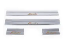 Ford Fiesta 2008-2017 Door Sill Protectors Carmos V1 Stainless Steel Set of 4 photo 2