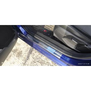 Door Sill Protectors Carmos V1 Stainless Steel Set of 4 Ford Fiesta 2008-2017 photo 3