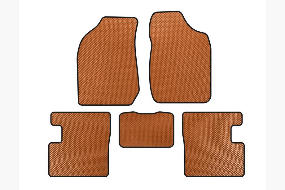 BYD F3 2005-2013 EVA Floor Mats (SD, Orange) Image