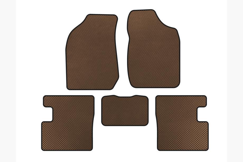 BYD F3 2005-2013 EVA Floor Mats (SD, Brown) Image