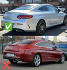 Mercedes C-class W205 2014-2021 Body kit with diffuser for Coupe (Black Mamba C63GT design) photo 4