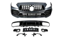 Mercedes C-class W205 2014-2021 Body kit with diffuser for Coupe (Black Mamba C63GT design) photo 5