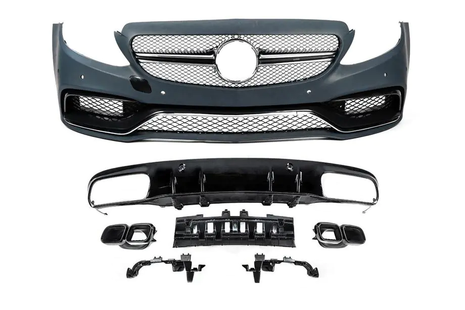 Mercedes C-class W205 2014-2021 Body kit with diffuser for Coupe (AMG C63-design 2014-2018) Image