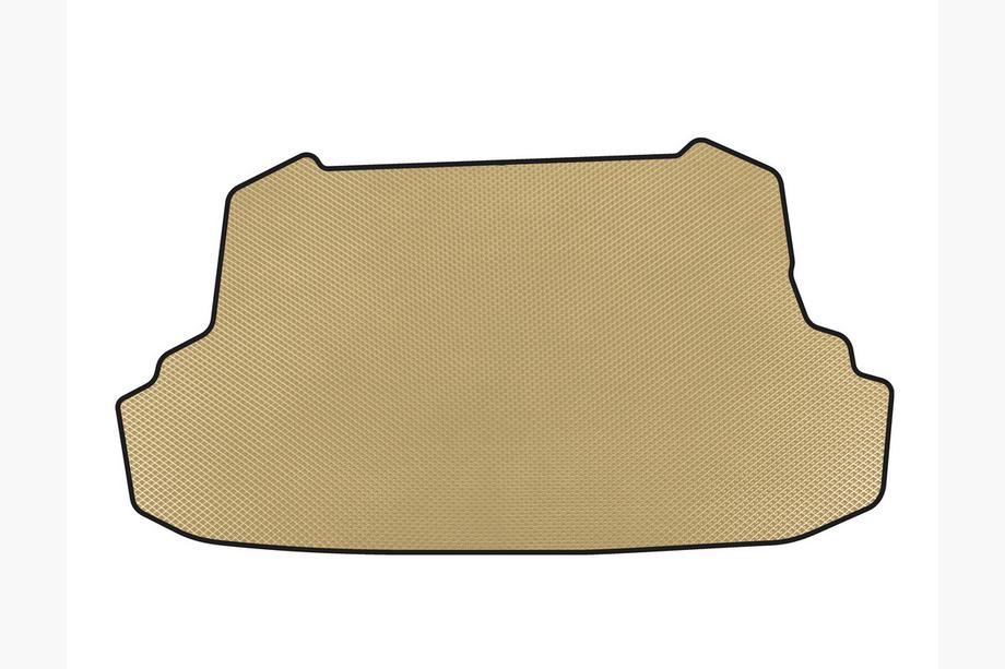 BYD F3 2013-2015 EVA Trunk Mat (with cutout for gas cylinder, SD, Beige) Image