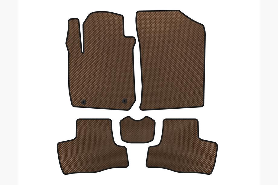 BYD F0 2008-2014 EVA Floor Mats (Brown) Image