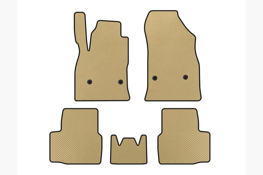 Chevrolet Cruze 2016-2019 EVA Floor Mats (SD, Beige) Photo 1