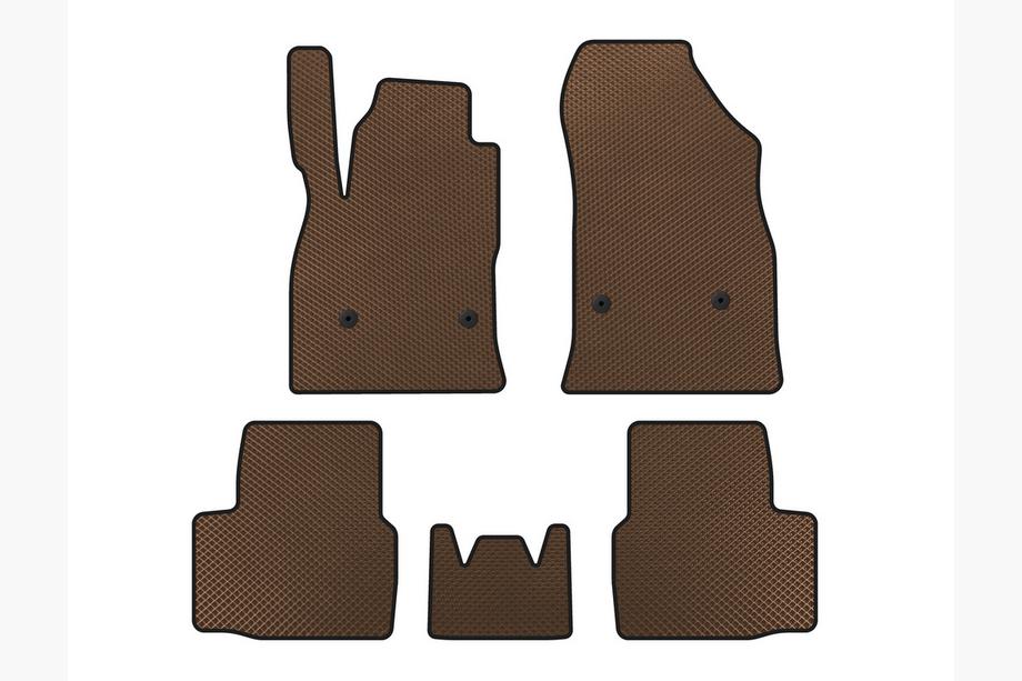 Chevrolet Cruze 2016-2019 EVA Floor Mats (SD, Brown) Image