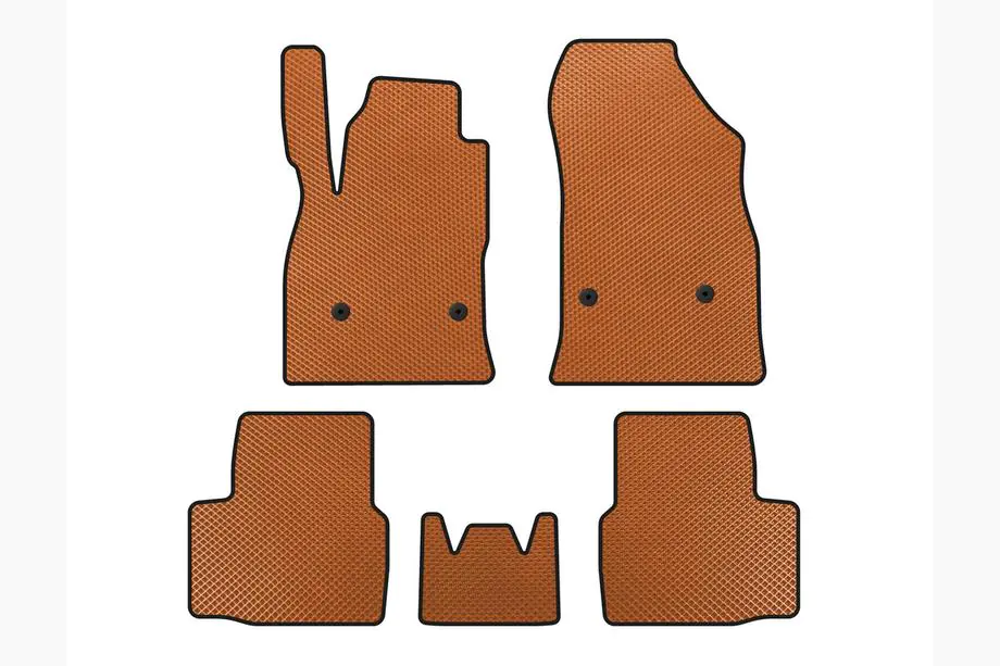 Chevrolet Cruze 2016-2019 EVA Floor Mats (SD, Orange) Image