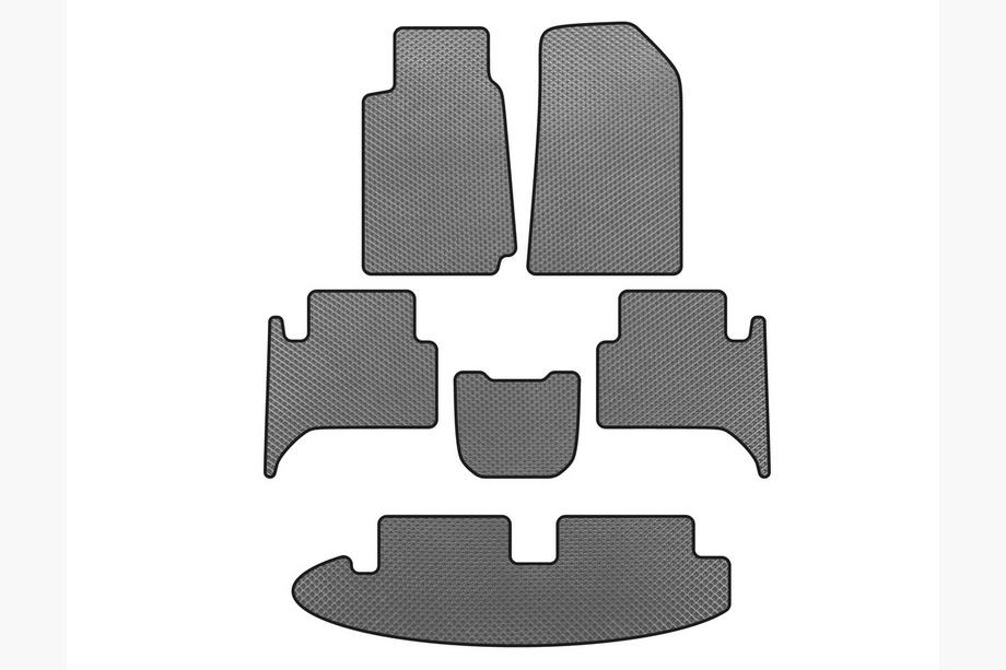 Chevrolet Trailblazer 2012-2019 EVA Floor Mats (3 Rows, Gray) Image