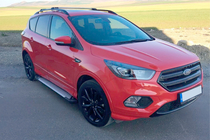 Ford Kuga/Escape 2013-2019 Side Steps Allmond Grey (2 pcs, Aluminum) With black trim on the doors photo 10