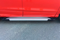 Ford Kuga/Escape 2013-2019 Side Steps Allmond Grey (2 pcs, Aluminum) With black trim on the doors photo 6