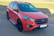 Ford Kuga/Escape 2013-2019 Side Steps Allmond Grey (2 pcs, Aluminum) With black trim on the doors photo 2
