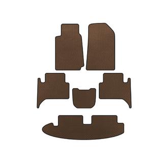 EVA Floor Mats (3 Rows, Brown)
