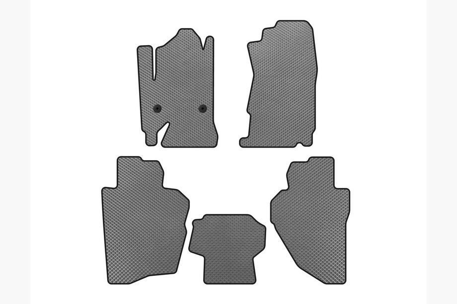 Chevrolet Silverado 2013-2019 EVA Floor Mats (Gray) Image