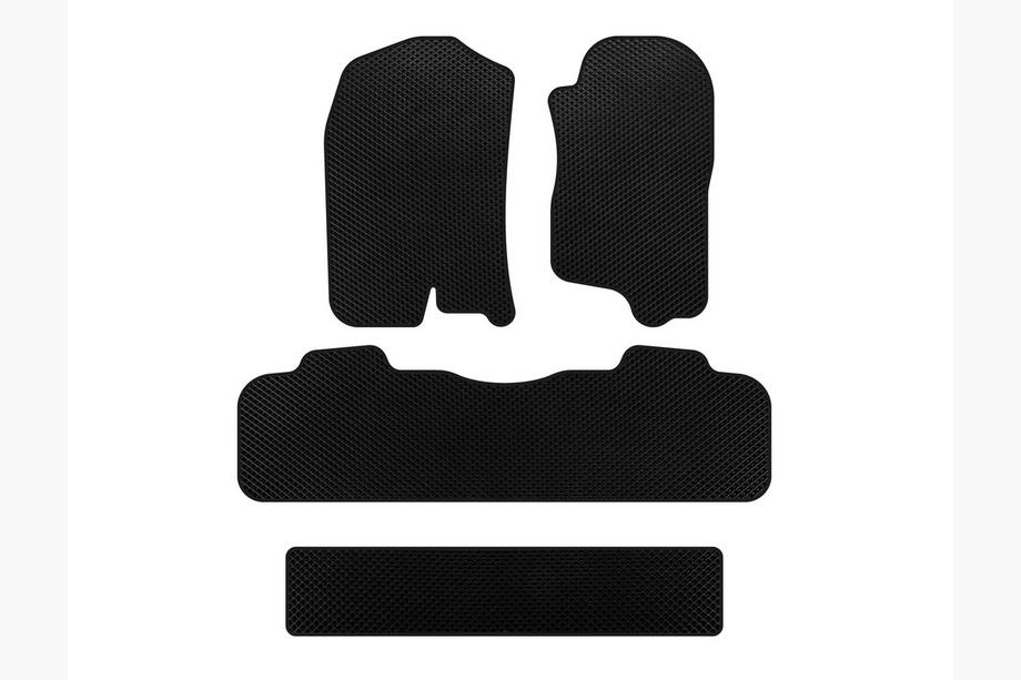 Chevrolet Tahoe 2007-2014 EVA Floor Mats (3 Rows, 2007-2014, Black) Image