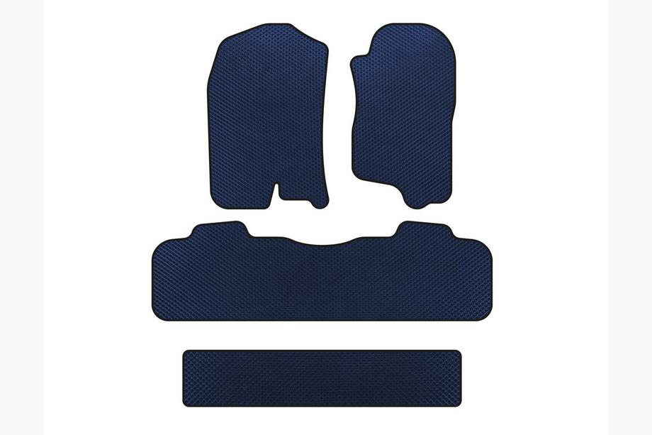 Chevrolet Tahoe 2007-2014 EVA Floor Mats (3 Rows, 2007-2014, Blue) Image