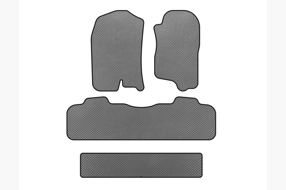 Chevrolet Tahoe 2007-2014 EVA Floor Mats (3 Rows, 2007-2014, Gray) Image