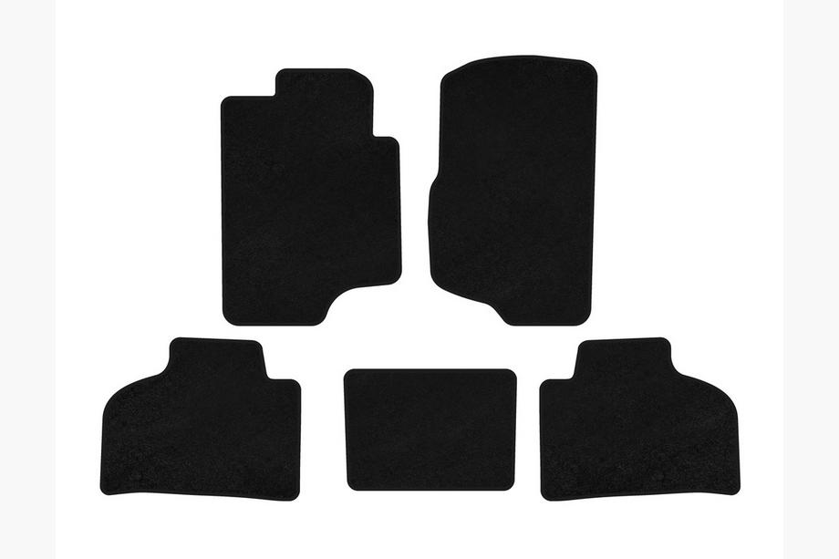 Chevrolet Silverado 2007-2013 Textile Floor Mats Premium (Black) Image