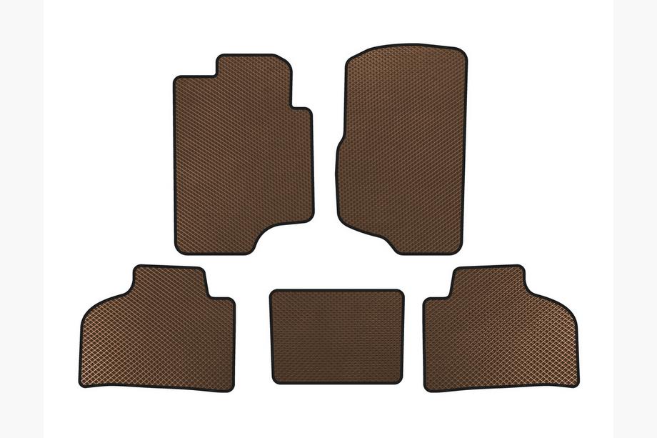 Chevrolet Silverado 2007-2013 EVA Floor Mats (Brown) Image