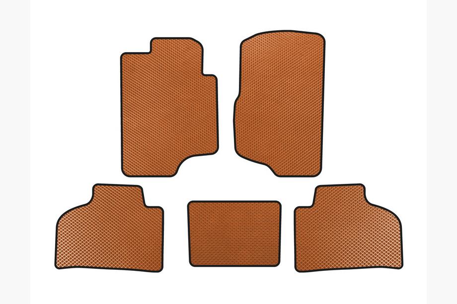 Chevrolet Silverado 2007-2013 EVA Floor Mats (Orange) Image