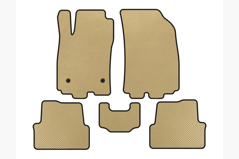 Chevrolet Sonic 2011-2022 EVA Floor Mats (HB, Beige) Image