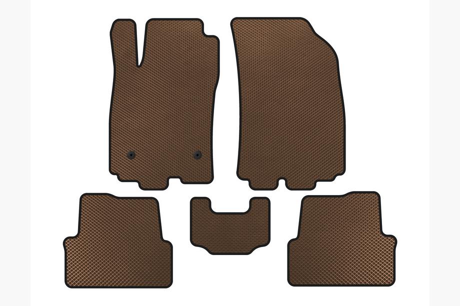 Chevrolet Sonic 2011-2022 EVA Floor Mats (HB, Brown) Image