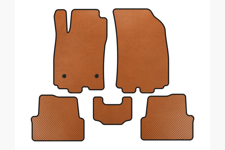 Chevrolet Sonic 2011-2022 EVA Floor Mats (HB, Orange) Image