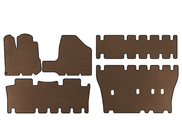 Toyota Sienna 2003-2009 EVA Floor Mats (3 Rows, Brown) photo 1