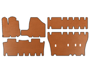 Toyota Sienna 2003-2009 EVA Floor Mats (3 Rows, Orange) photo 1
