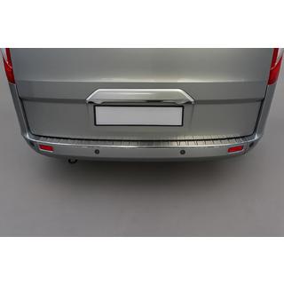 Chrome trim above license plate (without camera, stainless steel) Ford Custom 2013-2022 photo 1