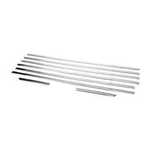 Lower Window Trim Moldings (8 pcs, Stainless Steel) Ford Custom 2013-2022 photo 3