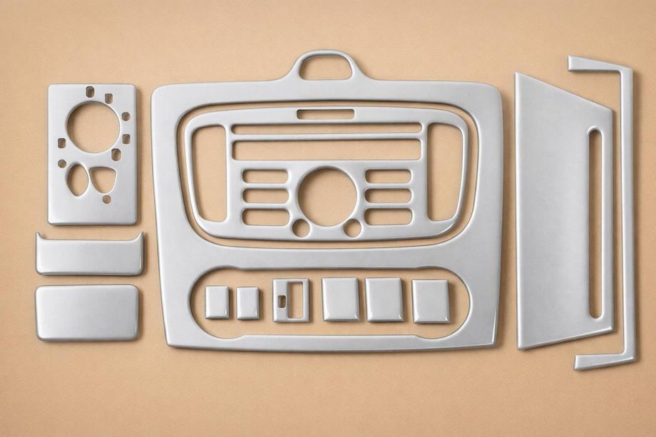 Ford Focus II 2008-2011 Dashboard Trim Clima (Mini-Set, Aluminum) Image